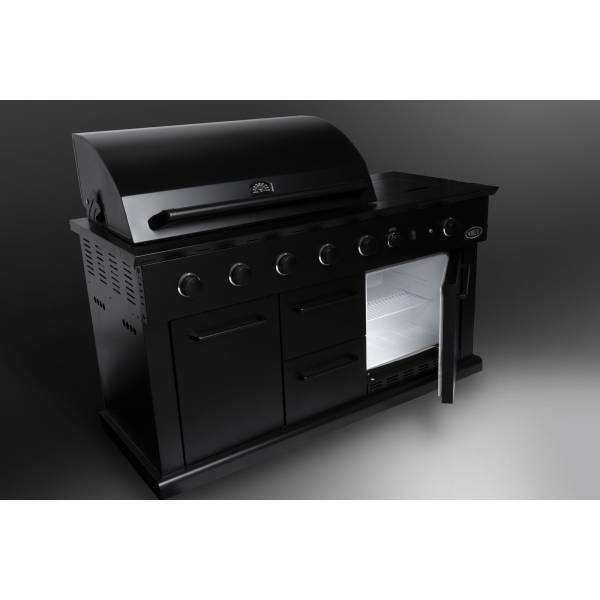 Luciano Zwart Gas Outdoor kitchen incl. koelkast Luciano Zwart Gas Outdoor kitchen incl. koelkast