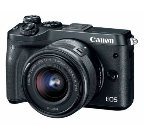 EOS M6 Zwart + 15-45mm + 55-200mm  Canon