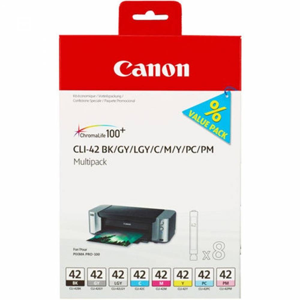 Canon Inktpatronen CLI-42 8-Multipack BK/C/M/Y/PC/PM/GY/LGY
