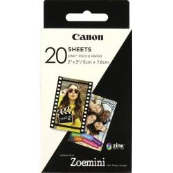 20 vel ZINK fotopapier (5x7,6cm) 