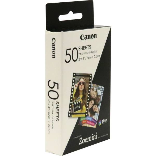 50 vel ZINK fotopapier (5x7,6cm) 