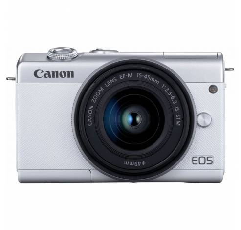 EOS M200 + EF-M 15-45mm Wit/Zilver  Canon