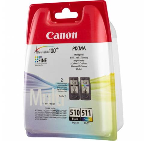 PG-510/CL-511 Ink Cartridge Black And Colour Standard  Canon