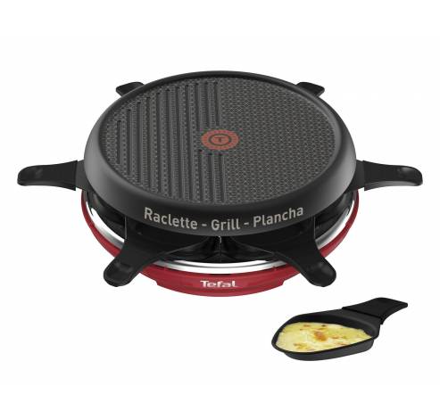 RE12A512 Raclette Colormania Rood   Tefal