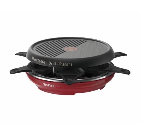RE12A512 Raclette Colormania Rood   Tefal