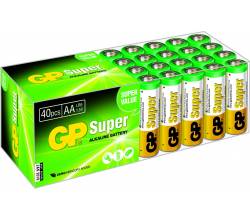 Super Alkaline AA Mignon Penlite Multipack 40 GP Batteries