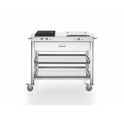 Outdoor Kitchen unit 100 - grill and teppanyaki  Alpes Inox