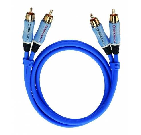 2702 Beat! 2xrca/2xrca kabel m/m 2m blauw  Oehlbach