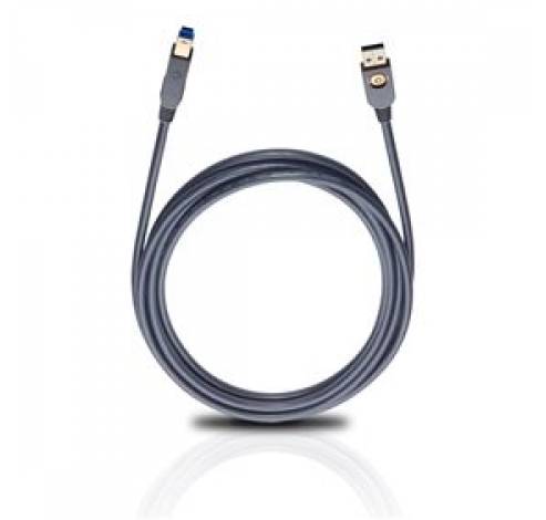 9221 USB Max A/B 3.0 kabel 3m  Oehlbach