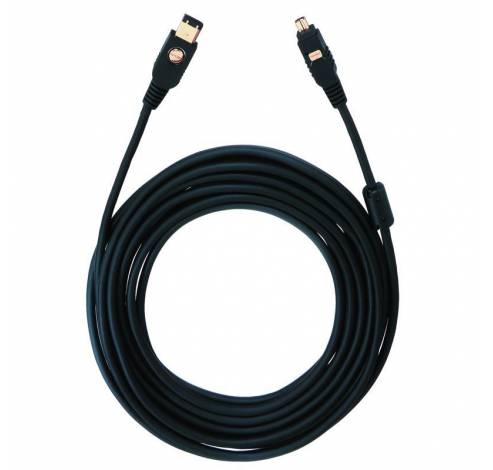 9151 firewire kabel 6/4 150m zwart  Oehlbach