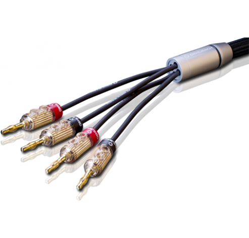 14324 XXL Fusion Four LS kabel 2x25m 4-->4 banaanstekker  Oehlbach