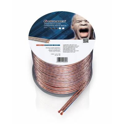 305  LS kabel 2x4mm² 30m transparant Oehlbach