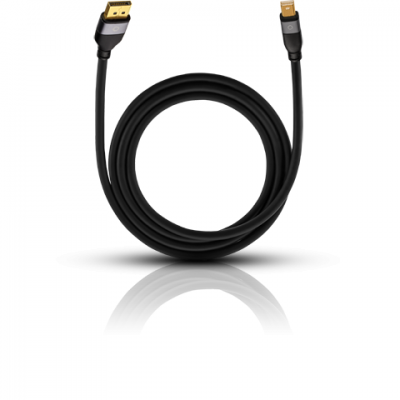 9253 Impact Plus M1 Minidispl./Minidispl. 1m noir Oehlbach