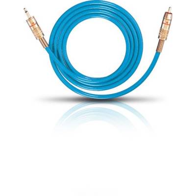9058 Audiocable rca/jack m/m 35mm 5m bleu Oehlbach