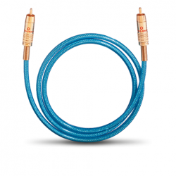 Oehlbach 1070 NF113 dig. kabel rca m/m 100m blauw 