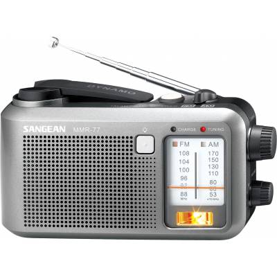 MMR-77 radio dynamo FM/AM gris argent Sangean