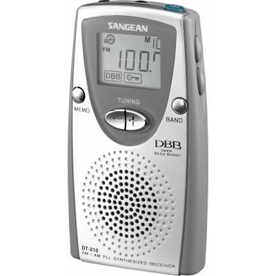 DT-210 radio portable PLL gris argent Sangean