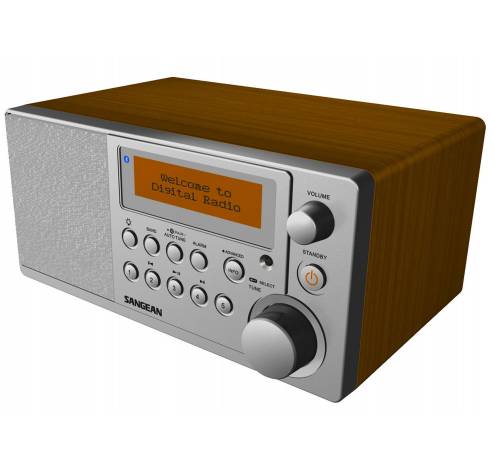 DDR-31BT houten cabinet radio DAB+ BT bruin  Sangean