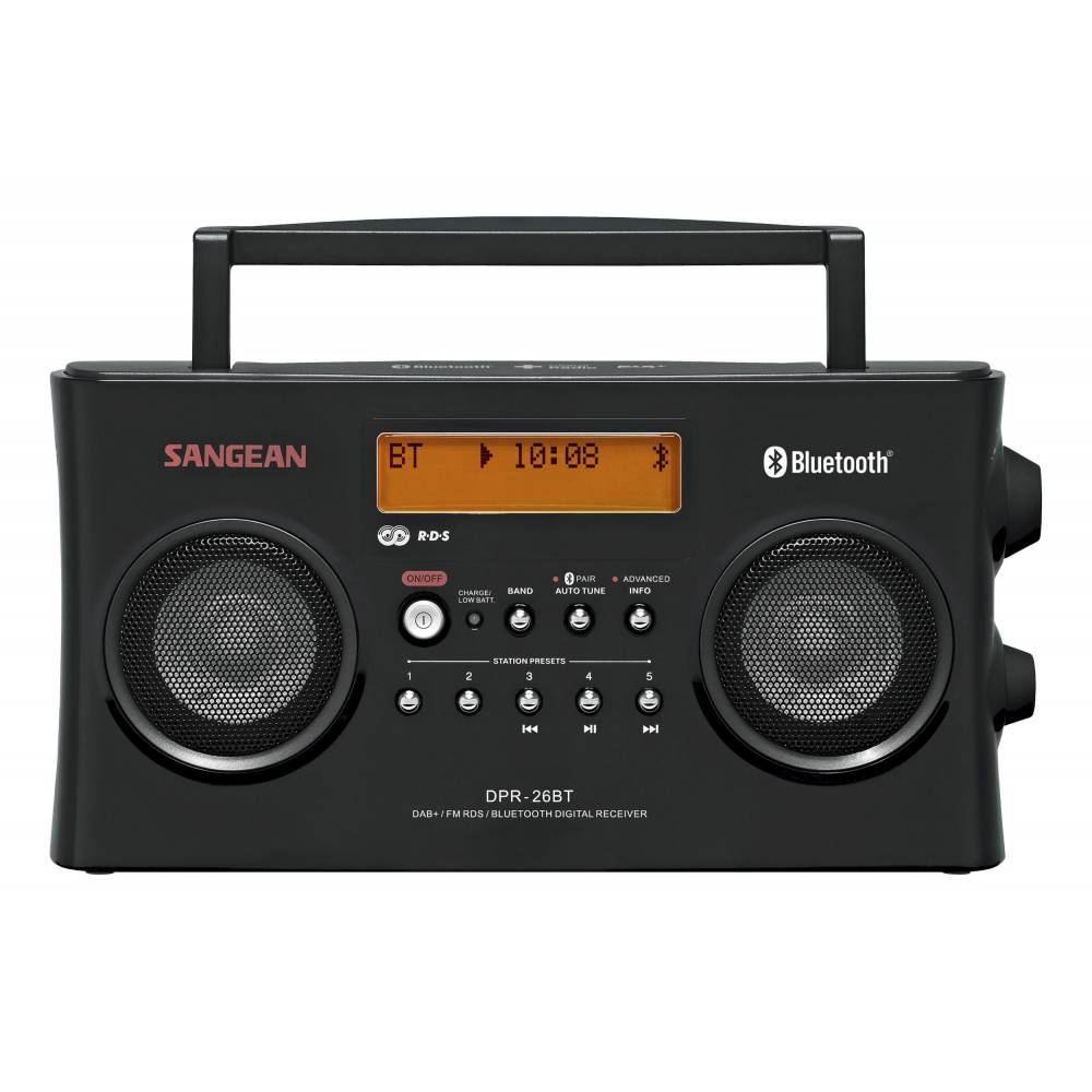 Sangean Radio DPR-26BT digitale radio BT stereo DAB+ zwart