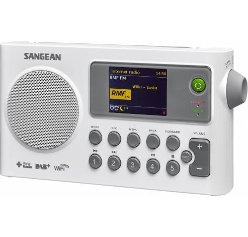 SIR-100 FMDAB+ internetradio wit  Sangean