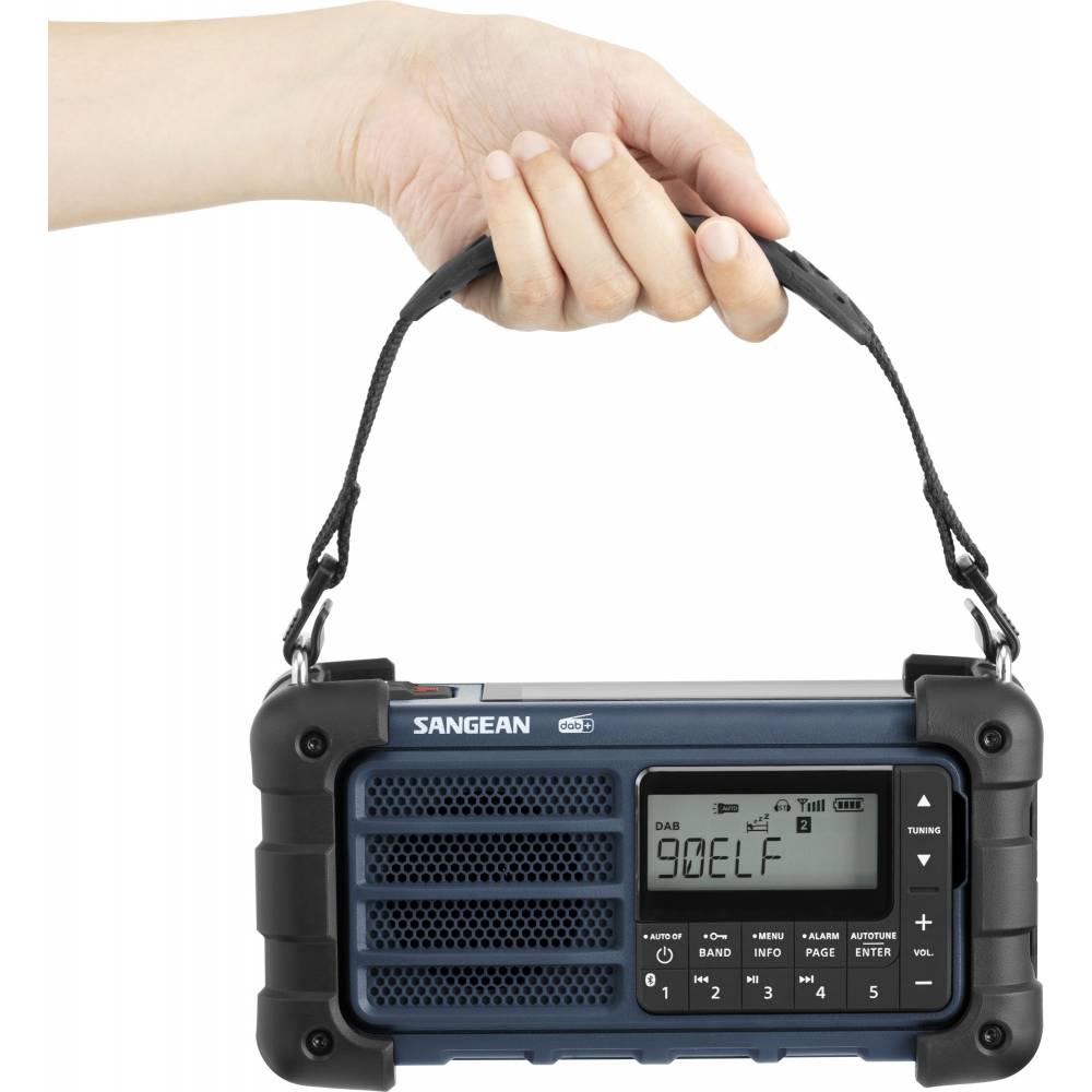 Sangean Radio MMR-99 DAB+/FM-RDS/bluetooth radio oplaadbaar ocean blue
