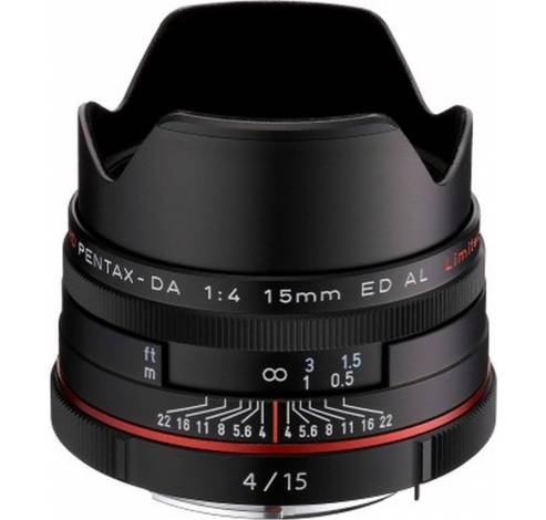 HD DA 15mm f/4.0 Al Black  Pentax