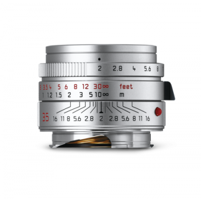 Summicron-M 35 f/2 ASPH. silver anodized finish  Leica