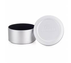 Lens Hood with Cap for M 75 f/2.4 and M 90 f/2.4, silver Leica