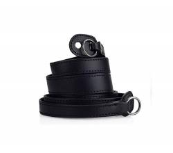 Carrying Strap with Protecting Flap, leather, black Leica