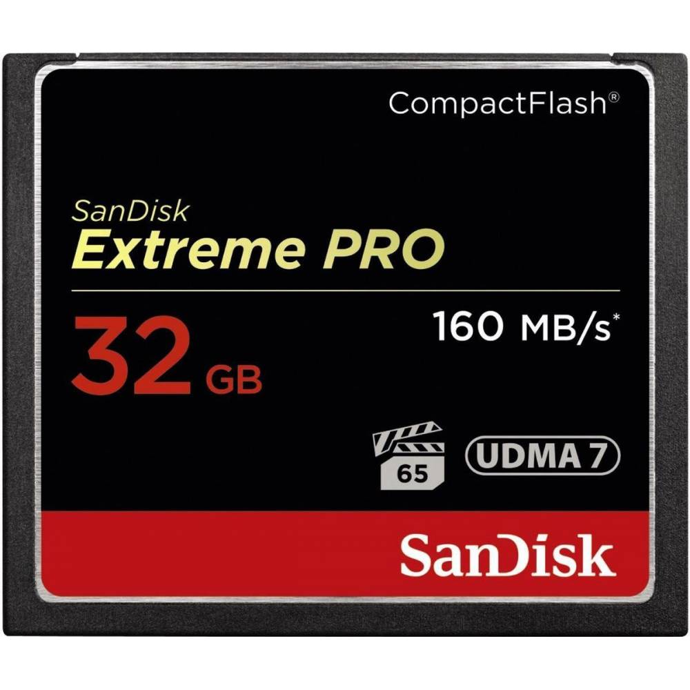Sandisk Geheugenkaart CF Extreme Pro 32Gb 160MB/sec.