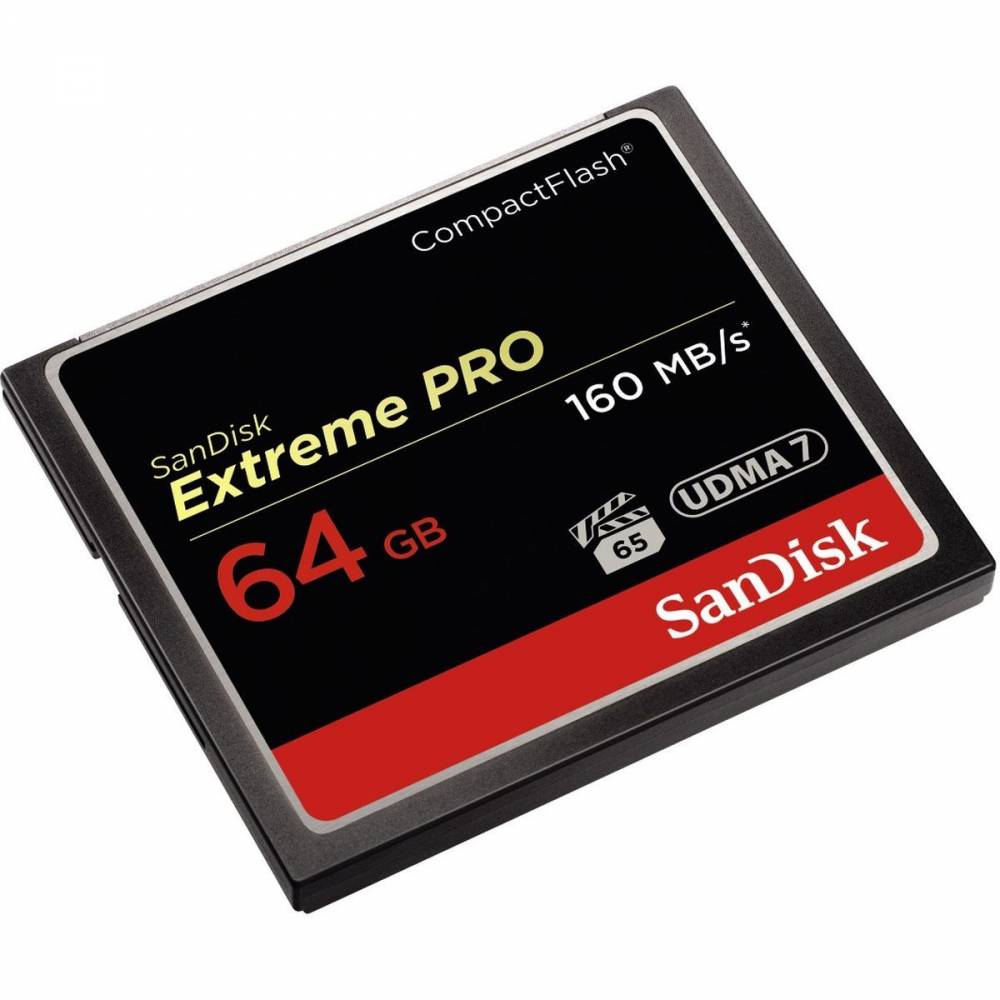 Sandisk Geheugenkaart CF Extreme Pro 64Gb 160MB/sec.
