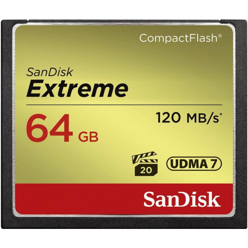 Sandisk Geheugenkaart CF Extreme 64GB 120MB/s