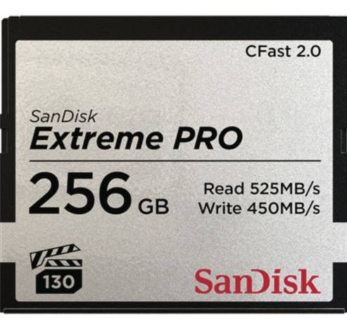 CFast Extreme Pro 2.0 256GB 525MB/s VPG130  Sandisk