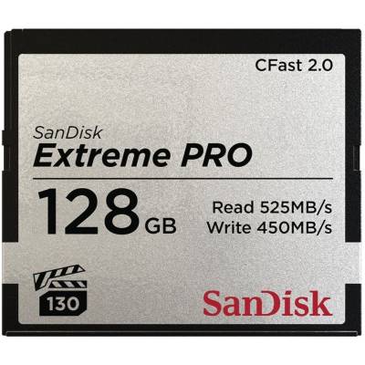 CFast Extreme Pro 2.0 128GB VPG 130 525MB/Sec  Sandisk