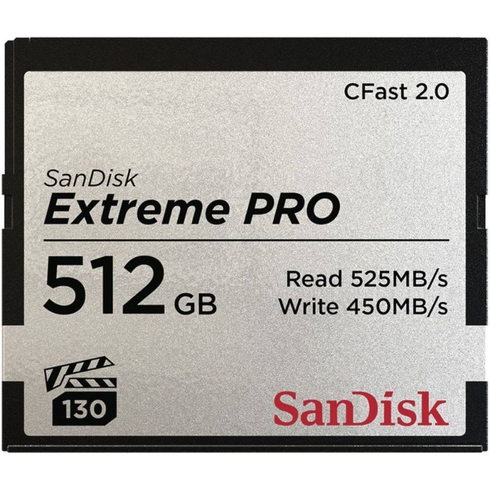 Extreme Pro CFast 2.0 512GB 525MB/s VPG130 