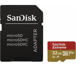 MicroSDHC Extreme 32GB 100MB/60MB.U3.V30.A1 Action C Sandisk