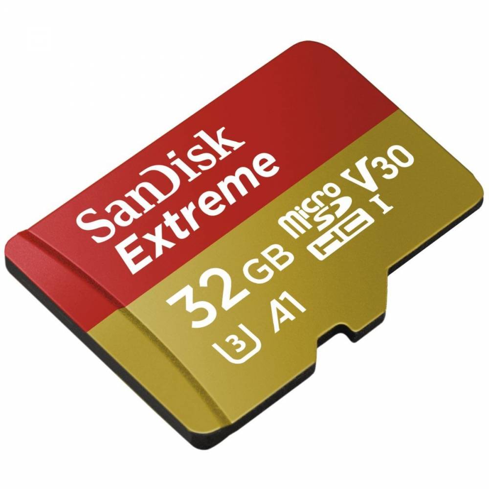 Sandisk Geheugenkaart MicroSDHC Extreme 32GB A1 V30 U3 UHS-I CL.10