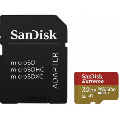 MicroSDHC Extreme 32GB A1 V30 U3 UHS-I CL.10  Sandisk