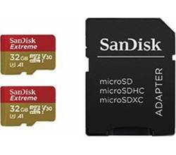 MicroSDHC Extreme 32GB 100MB / 60MB.V30.A1 2p AC Sandisk