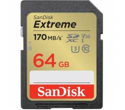 Extreme 64B SDHC Memory Card 170MB/s 10 Sandisk
