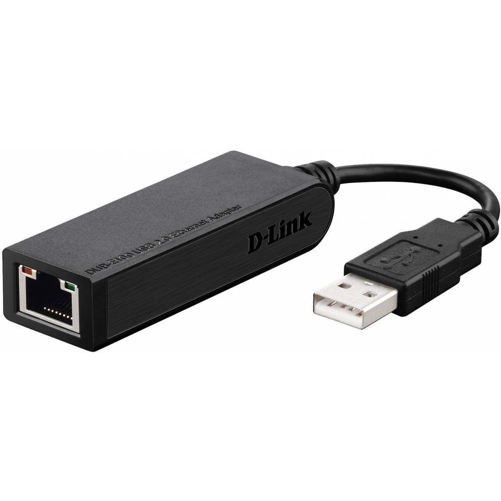 D-Link Netwerkadapter Hi-Speed USB 2.0 Fast Ethernet Adapter DUB-E100