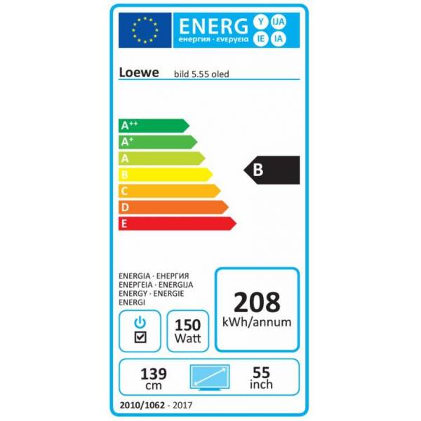 Loewe bild 5.55 OLED Zwart 57441W50 Loewe bild 5.55 OLED Zwart 57441W50