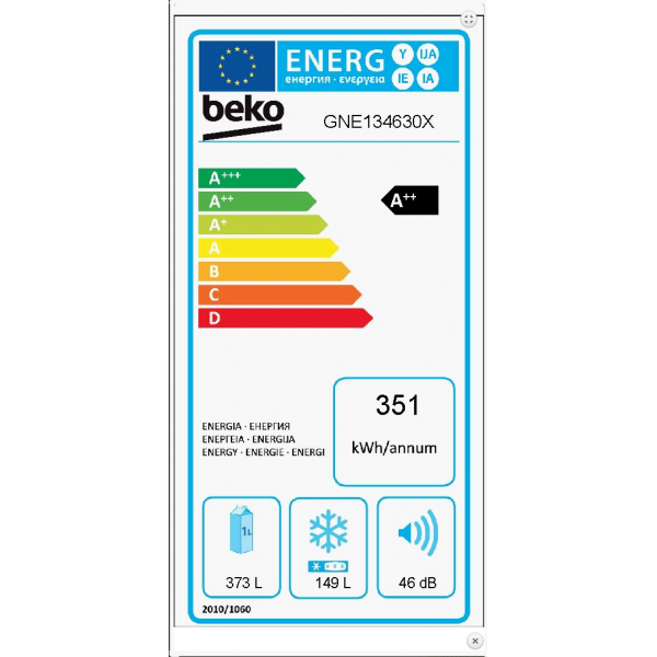 Beko Koelkast vrijstaand GN 1416231JX Beko Koelkast vrijstaand GN 1416231JX