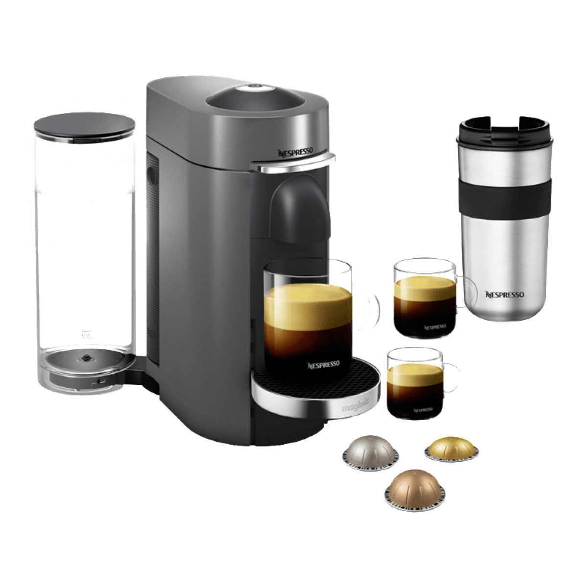 Koffiemachine Nespresso Magimix Vertuo Plus Titan Elektro Van Assche