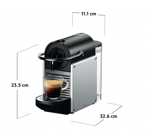 Magimix Pixie M113 Gris Métal  Nespresso