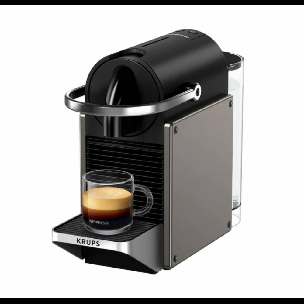 Nespresso Koffiemachine Krups Original Pixie Redesign Titan Silver