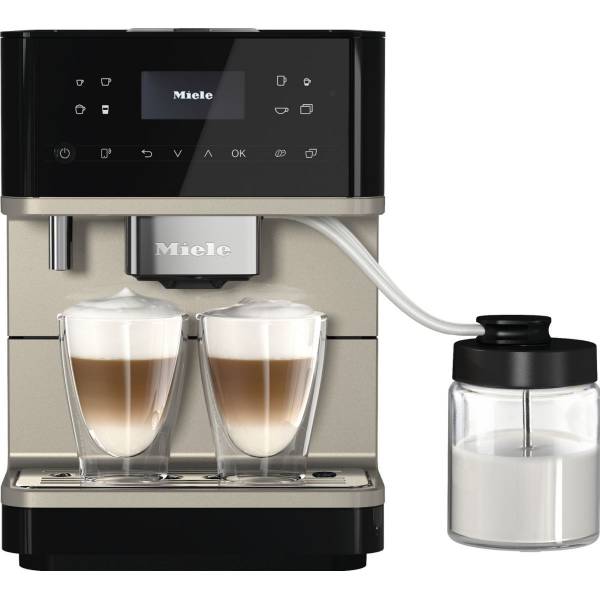 Miele CM 6360 MilkPerfection Vrijstaande koffiezetautomaat Obsidiaanzwart CleanSteelMetallic