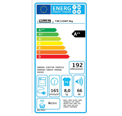 TWC 220 WP PerfectDry  Miele