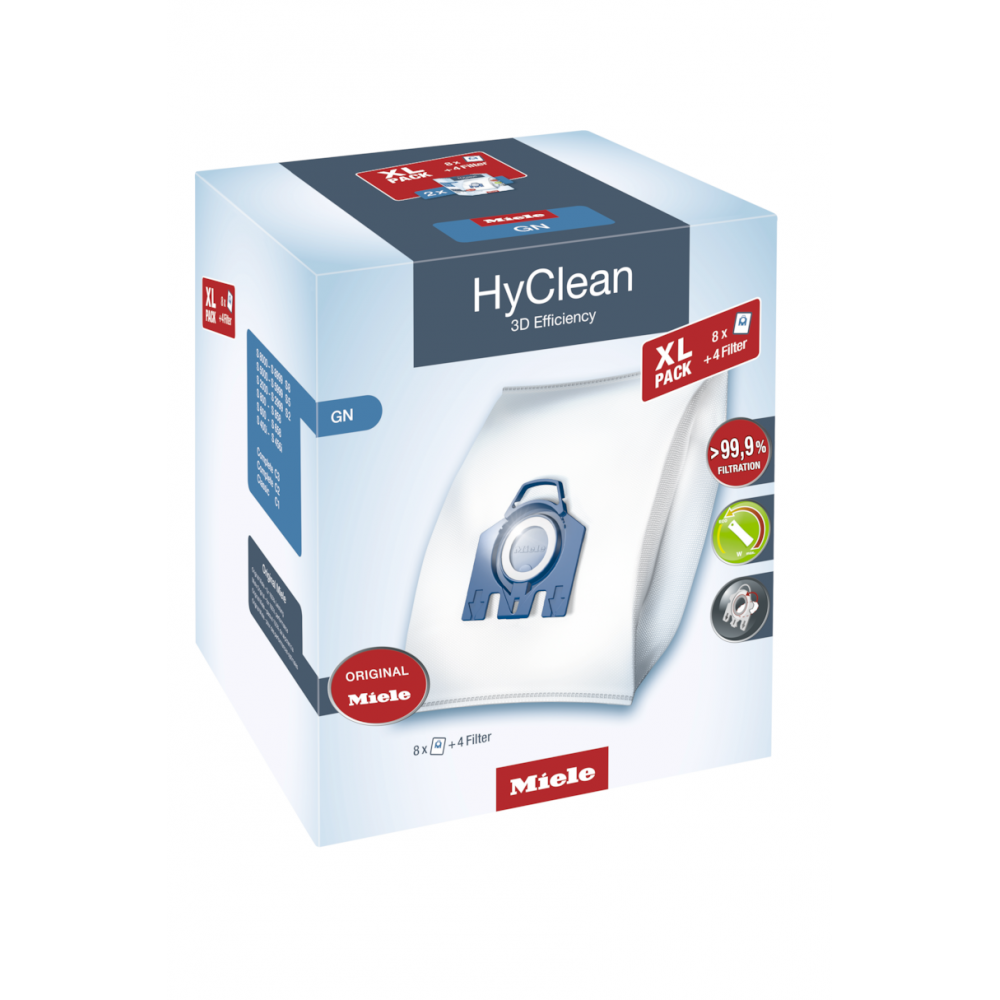 Miele Stofzakken GN XL HyClean 3D XL-Pack HyClean 3D Efficiency GN 8 stofzakken HyClean GN