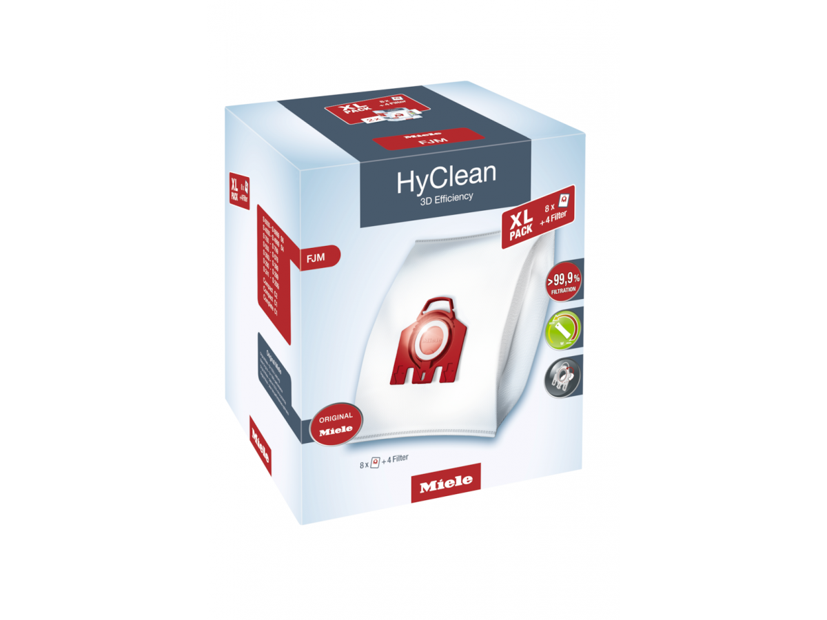 leraar verdrievoudigen cafe FJM XL HyClean 3D XL-Pack HyClean 3D Efficiency FJM 8 stofzakken HyClean FJM